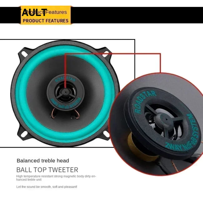 4/5/6.5 Inch Car Speakers Coaxial Subwoofer Universal Subwoofers & Enclosures