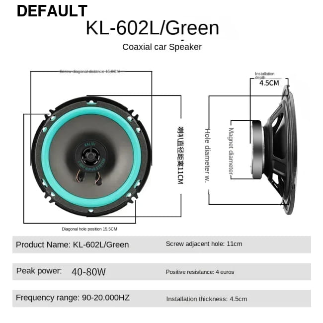 4/5/6.5 Inch Car Speakers Coaxial Subwoofer Universal Subwoofers & Enclosures