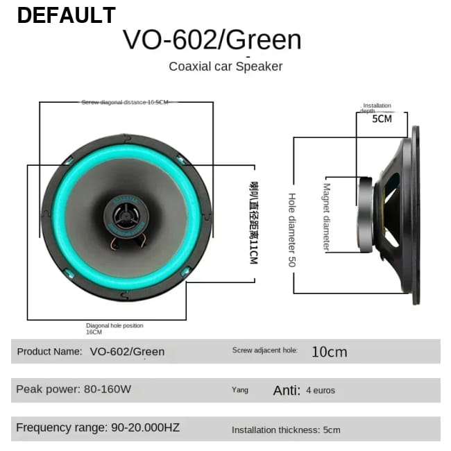 4/5/6.5 Inch Car Speakers Coaxial Subwoofer Universal Subwoofers & Enclosures