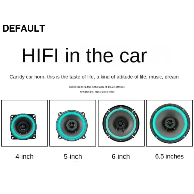 4/5/6.5 Inch Universal Car Coaxial Speakers HiFi Automotive