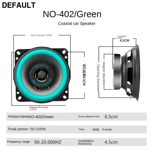 4/5/6.5 Inch Universal Car Coaxial Speakers HiFi Automotive