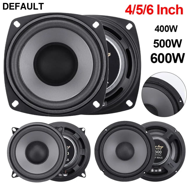 4/5/6 Inch Car Speakers 400/500/600W HiFi Coaxial 4