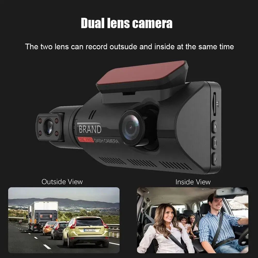 1080P Dual Lens Car DVR Dash Cam Video Recorder G-Sensor