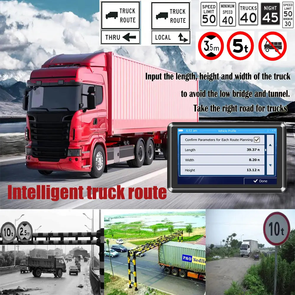 Portable 7inch Car GPS Navigator for Universal Use in Cars
