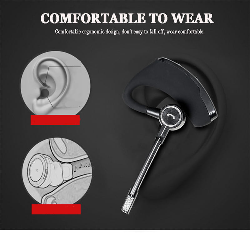 V8s V9 Ear-Mounted Business Headset Voice-Activated Voice Report Wireless Specializing In Unilateral Sports