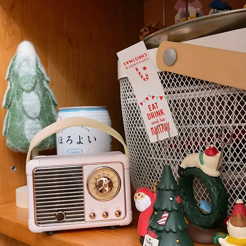 Diy Retro Mini Portable Card Speaker