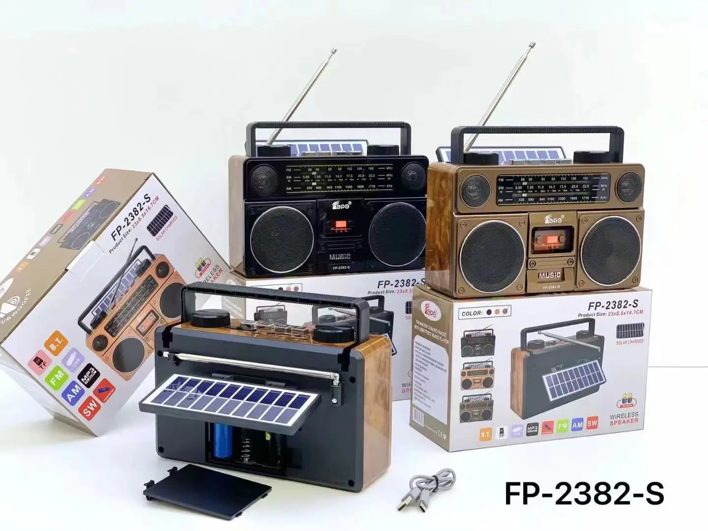 FP-2382-S Bluetooth Speaker Portable Outdoor Retro Audio