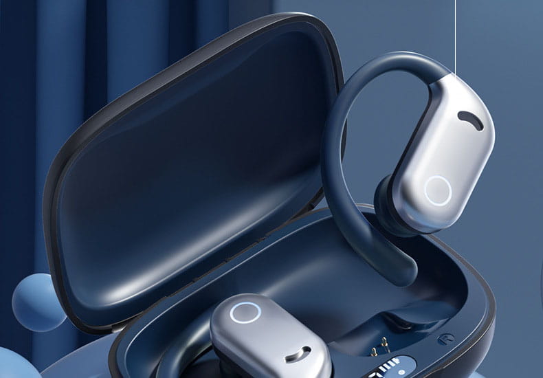 M78 Open Bluetooth Earphones Noise Reduction Wireless Ear Hanging Running Sports Digital Display