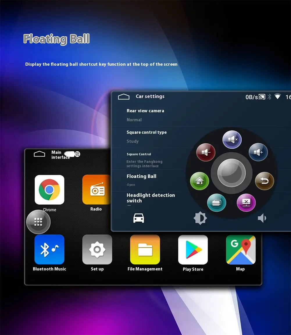 New Android 9-inch Car Bluetooth GPS Navigation Integrated Host