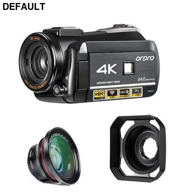 4K WiFi Video Cam Black / Bundle3 Digital Camcorders Cameras