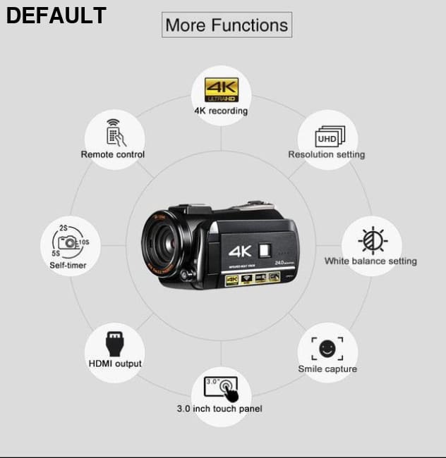 4K WiFi Video Cam Digital Camcorders Best Selling Products Cameras