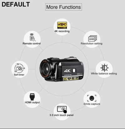 4K WiFi Video Cam Digital Camcorders Best Selling Products Cameras