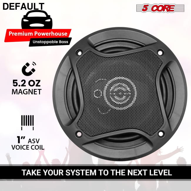 5 Core Inch Car Speaker 350W Component Universal Quick Fit CS 05 2W Speakers Electronics