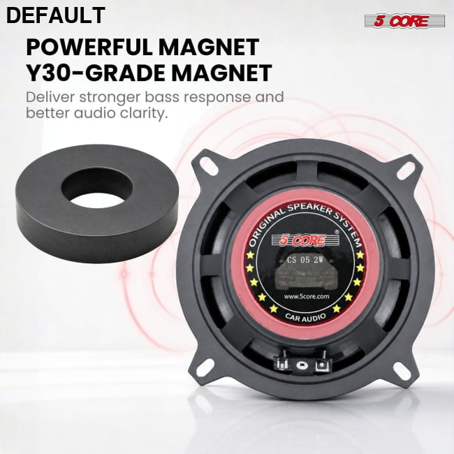 5 Core 2 Way 5’’ Car Stereo Speakers Pair 350W Coaxial Best Selling Products