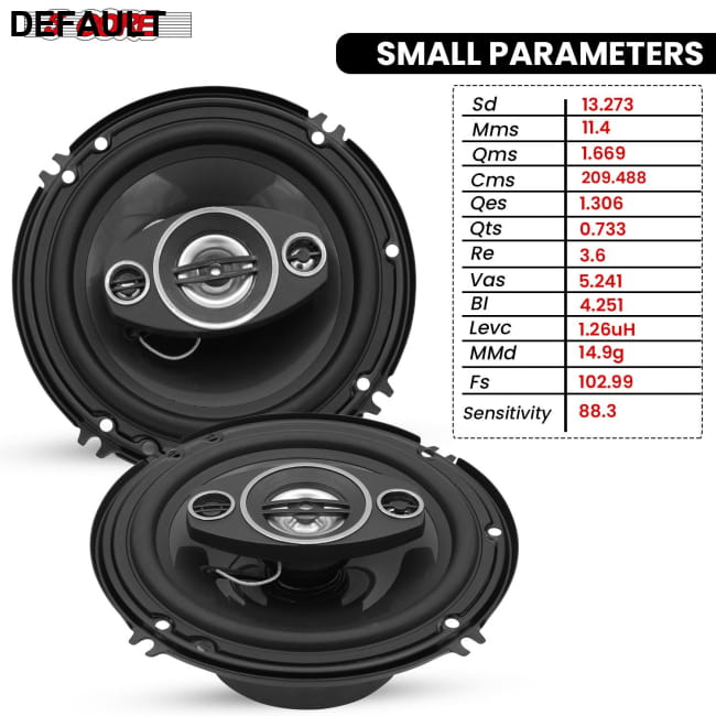 5 Core 2 Way 6’ Car Stereo Speakers 2Pair 500W Coaxial Best Selling Products