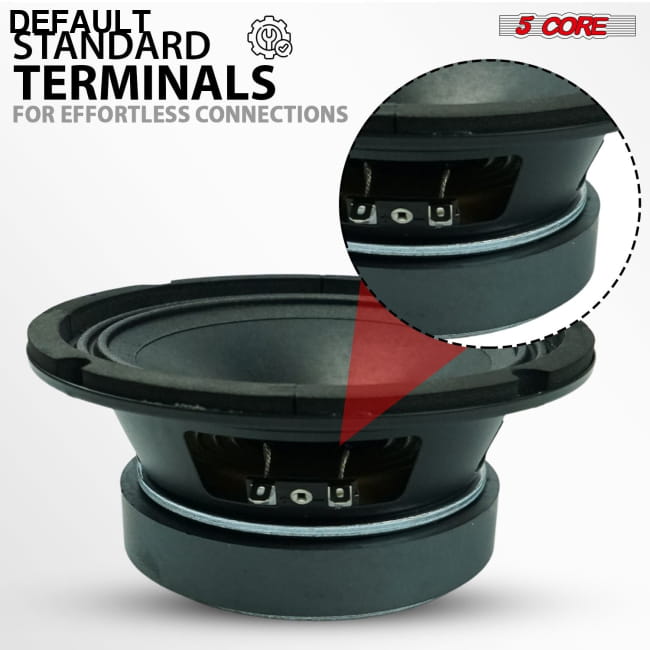 5 Core 6.5’’ Mid-Range Replacement 2Pc Pro Audio Car Speaker Speakers Best Selling Products