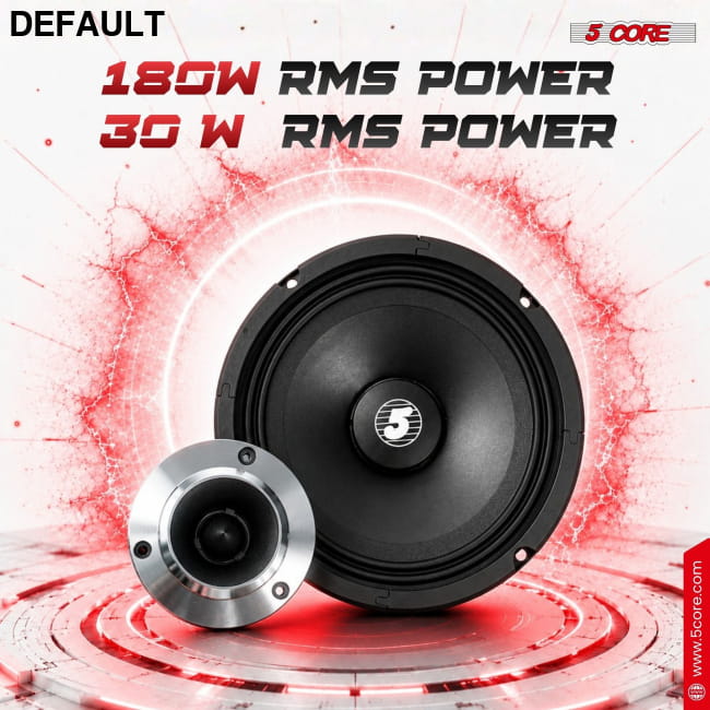 5 Core 6.5’’ Mid-Range Replacement 2Pc Pro Audio Car Speaker Speakers Best Selling Products