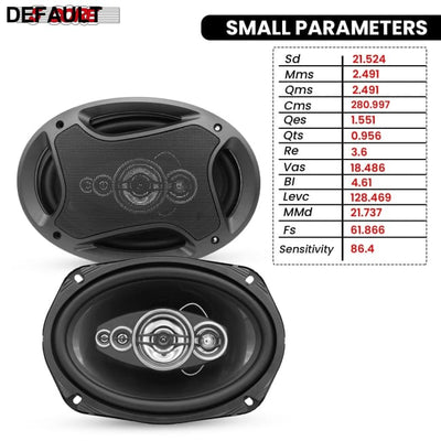 5 Core 6x9 Car Speaker 800W 4Ohm 4 Way Coaxial w Super Tweeter Universal Fit for Vehicle CS 69 4W Speakers Electronics