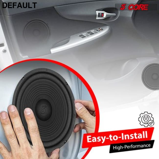 5 Core 8 Inch Subwoofer Speaker 1000W Combined Peak 4Ohm Replacement Car Bass Sub Woofer WF 8’’-890 2 PC Subwoofers &