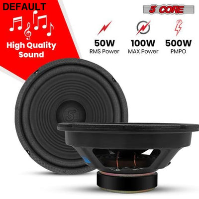 5 Core 8 Inch Subwoofer Speaker 1000W Combined Peak 4Ohm Replacement Car Bass Sub Woofer WF 8’’-890 2 PC Subwoofers &