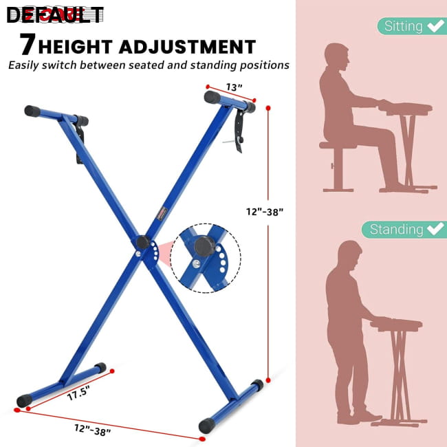5 CORE Keyboard Stand Single X Style Adjustable Digital Best Selling Products