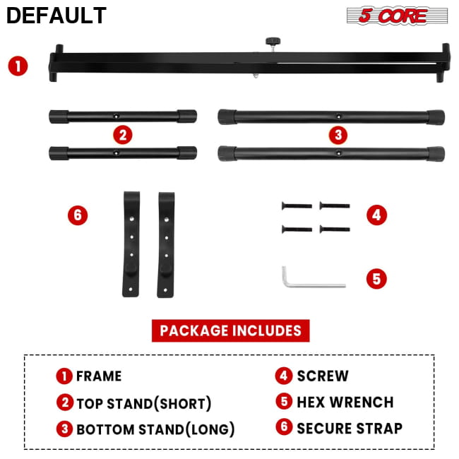 5 CORE Keyboard Stand Single X Style Adjustable Digital Best Selling Products