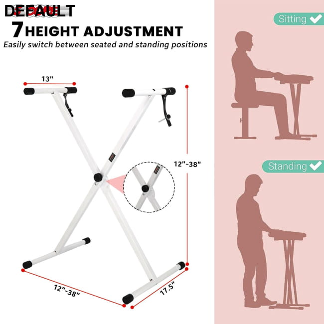 5 CORE Keyboard Stand Single X Style Adjustable Digital Best Selling Products