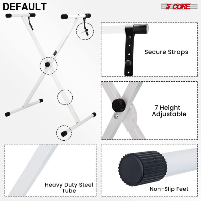 5 CORE Keyboard Stand Single X Style Adjustable Digital Best Selling Products