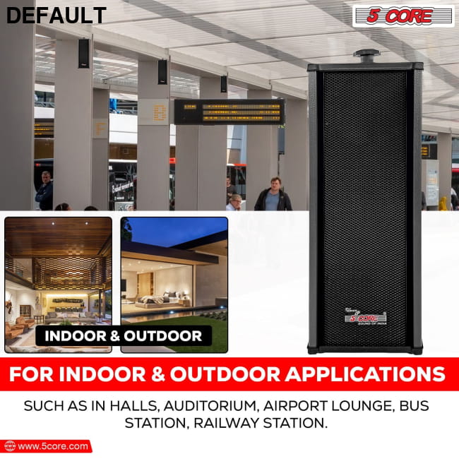5 CORE Outdoor Speakers Pair Stereo in Wall Speaker 100W 15TG 2Pcs Home Theater Electronics