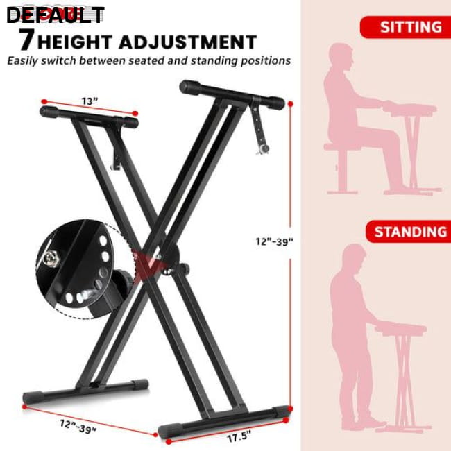 5 CORE Piano Keyboard Stand Double X Style Heavy Duty Best Selling Products