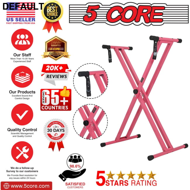 5 CORE Piano Keyboard Stand Double X Style Heavy Duty Best Selling Products