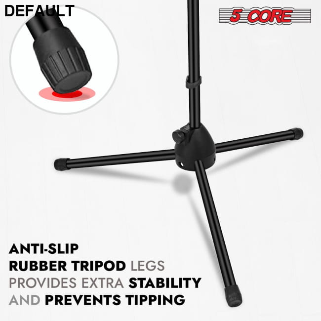 5 Core Tripod Mic Stand Floor Adjustable 18 to 72 Inches black Best Selling Products