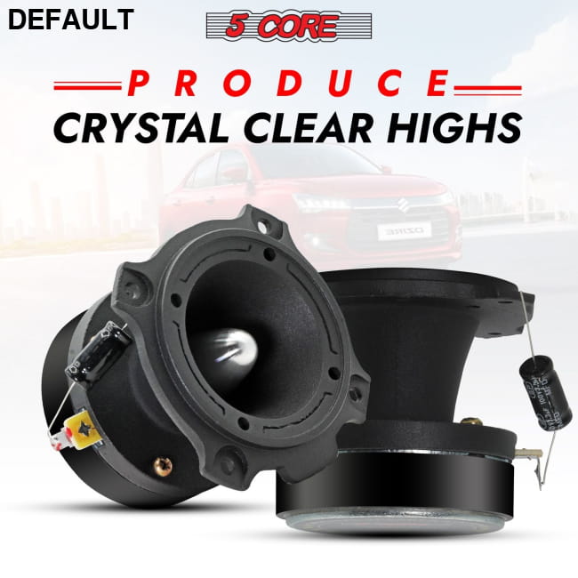 5 Core Tweeters Speakers Car Audio Pair 4 Ohm 3.5 Inch Best Selling Products