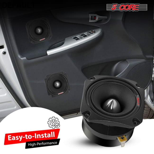 5 Core Tweeters Speakers Car Audio Pair 4 Ohm 3.5 Inch Best Selling Products