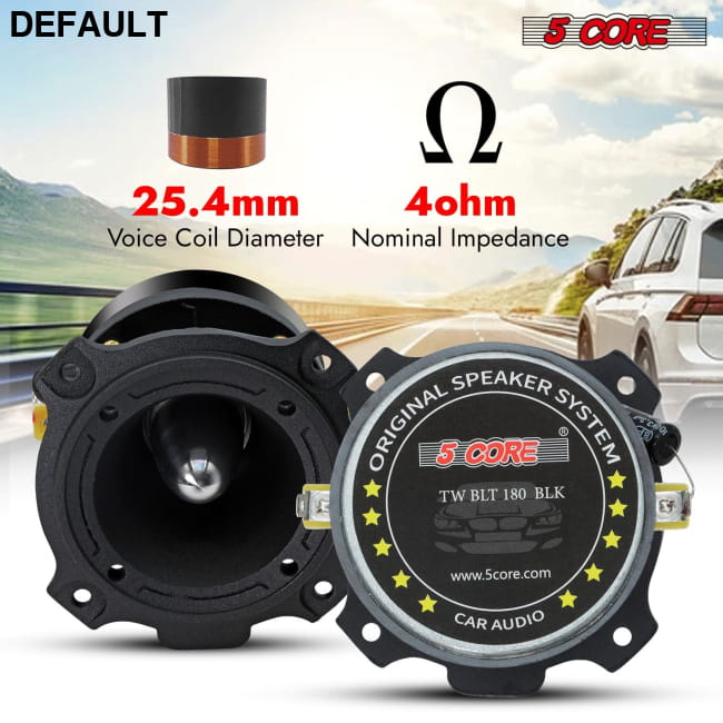 5 Core Tweeters Speakers Car Audio Pair 4 Ohm 3.5 Inch Best Selling Products