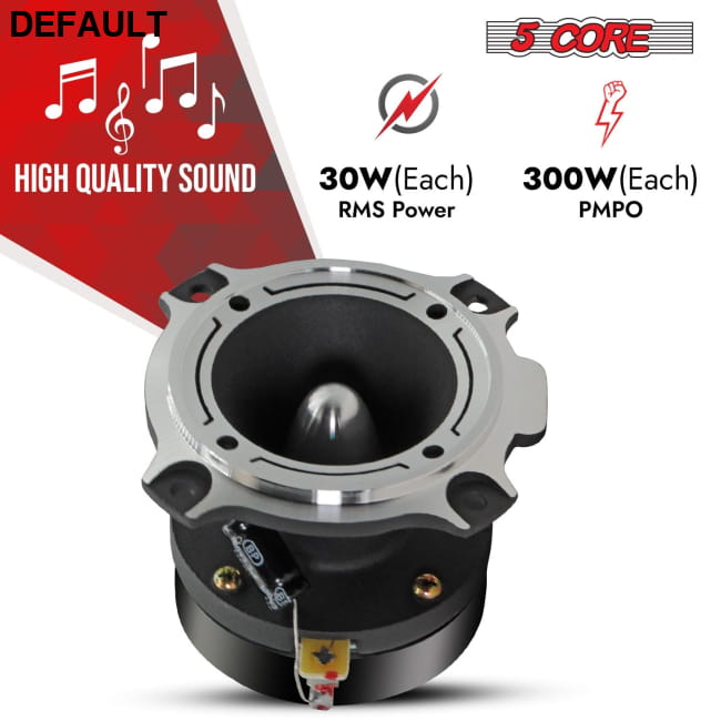 5 Core Tweeters Speakers Car Audio Pair 4 Ohm 3.5 Inch Best Selling Products