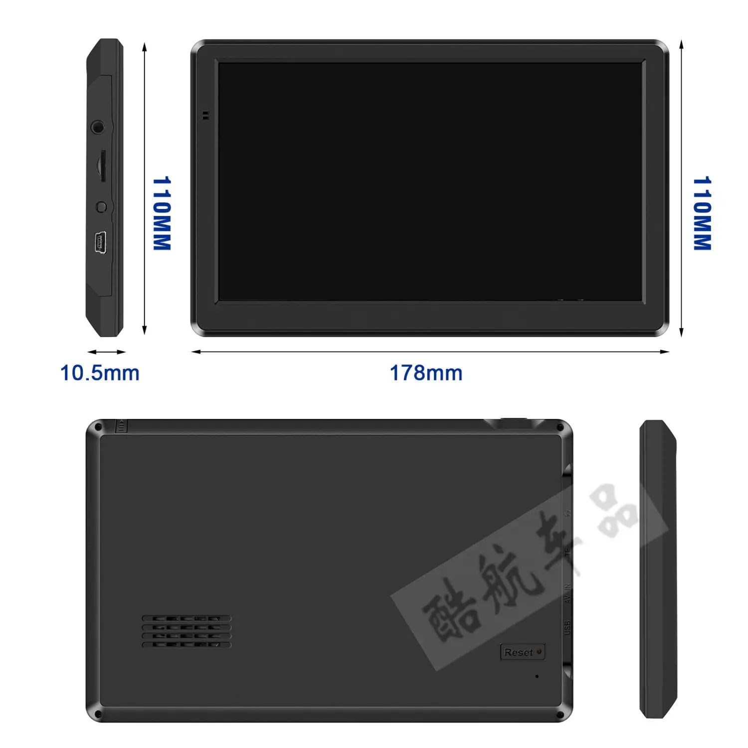 Portable 7inch Car GPS Navigator for Universal Use in Cars