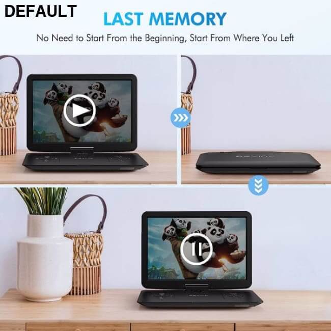 DEVINC 17.9’’ Portable DVD Player with 15.6’’ HD Swivel Screen Support Multiple CD Formats/USB/SD Card/Sync TV 6 Hours