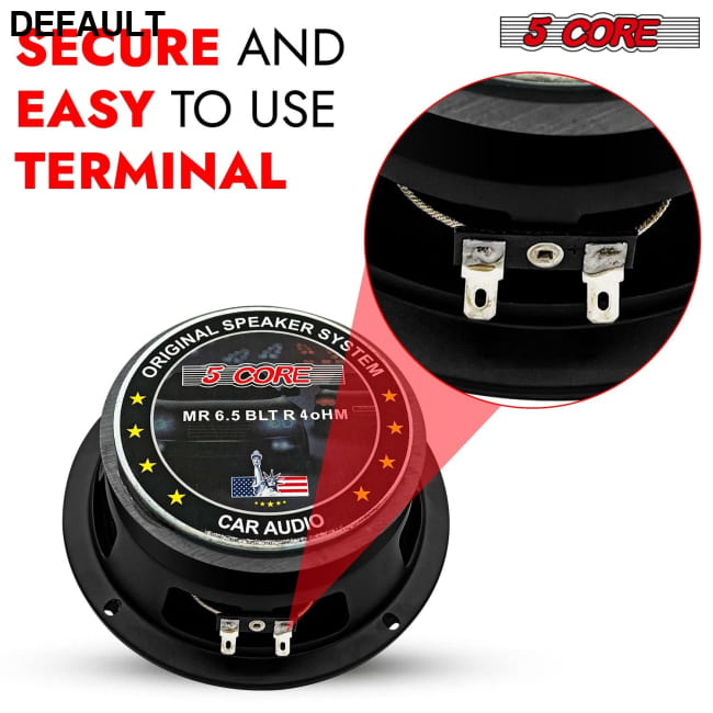 5Core 6.5 Inch 2Pcs Midrange Door Speaker 360W Subwoofer w Car Speakers Best Selling Products
