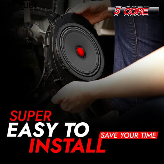5Core 6.5 Inch 2Pcs Midrange Door Speaker 360W Subwoofer w Car Speakers Best Selling Products