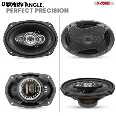 5Core 6x9 Car Speaker 800W 4Ohm 2 Way Coaxial w Super Tweeter Universal Fit for Vehicle CS 69 2W Speakers Electronics