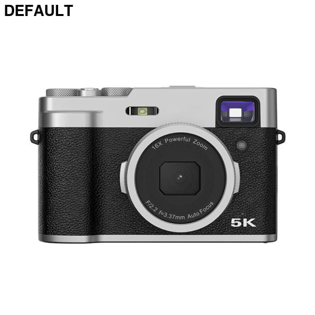5K HD Dual Camera Fast Viewfinder with Rear Lens Black Digital Cameras
