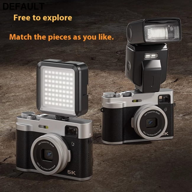 5K HD Dual Camera Fast Viewfinder with Rear Lens Digital Cameras