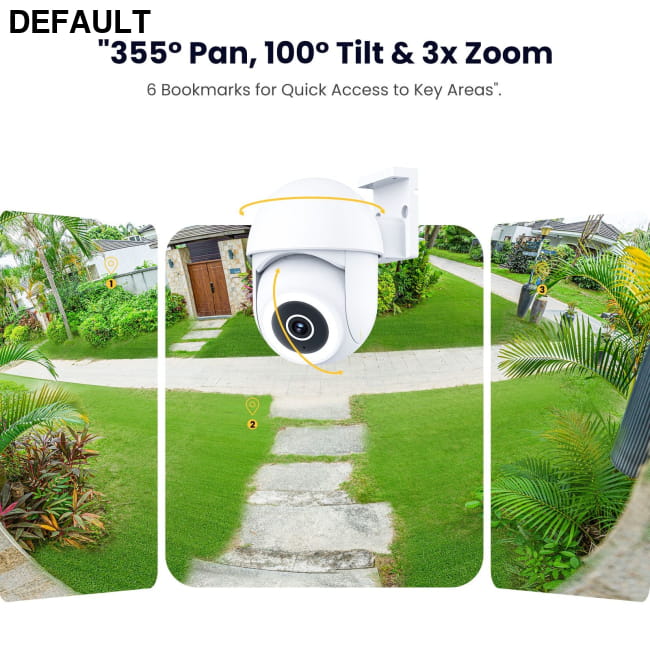 5MP Outdoor WiFi Security Camera AI Motion Detection, White Home Best Selling Products