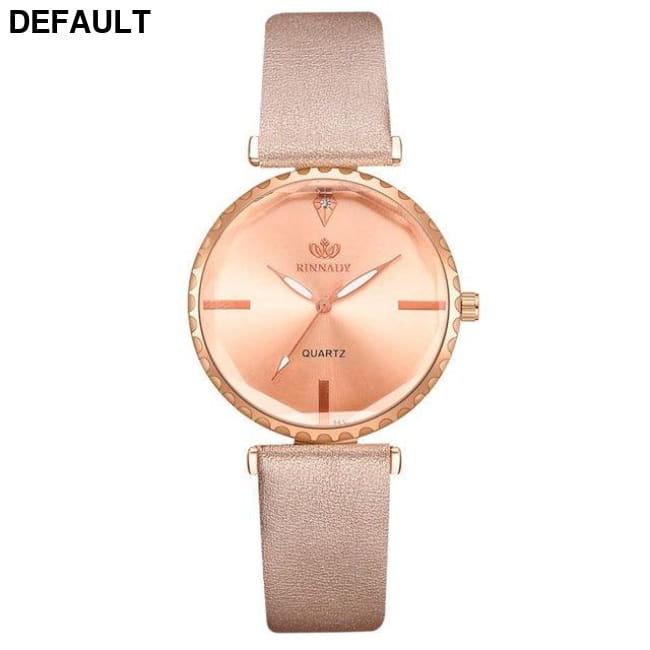 5pc Top Fashion Leather Watch - Black Rose Red 1 Women Watches