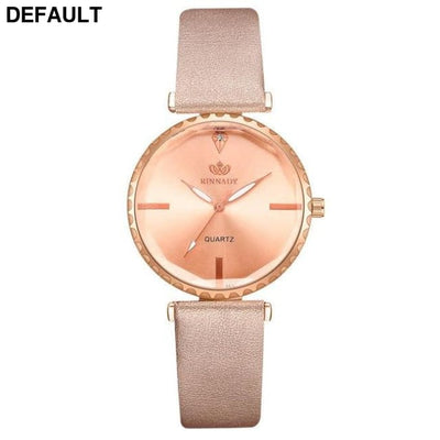 5pc Top Fashion Leather Watch - Black Rose Red 1 Women Watches