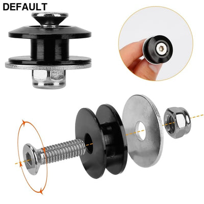 5Set Car Quick Release Bumper Fasteners Front Rear Holders Trunk Fender Hatch Lids Kit Black Accessories Bumpers