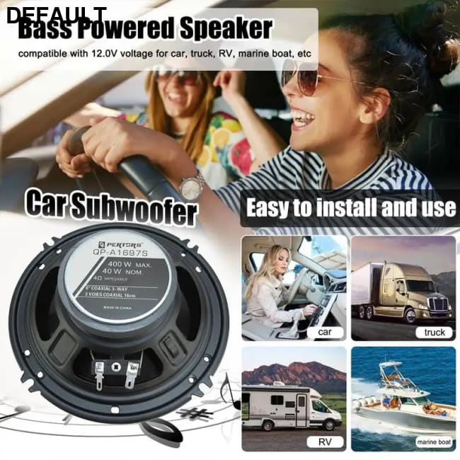 6 Inch 3-Way HiFi Coaxial Car Speakers 400W Vehicle Door Auto Audio Music Stereo Full Range Frequency Automotive