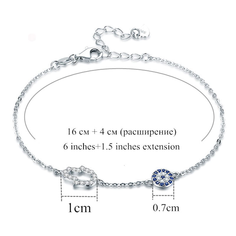 Sterling silver personality bracelet