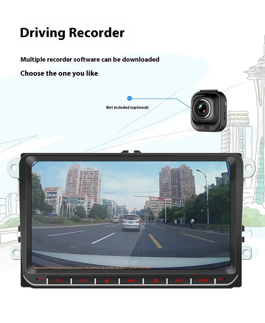 New Android 9-inch Car Bluetooth GPS Navigation Integrated Host